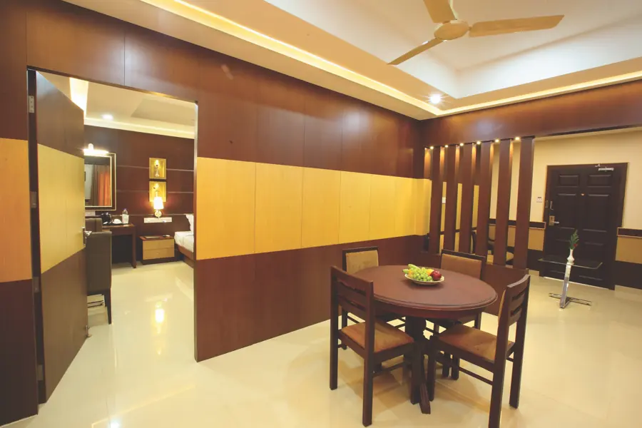 The Suite living and dining room